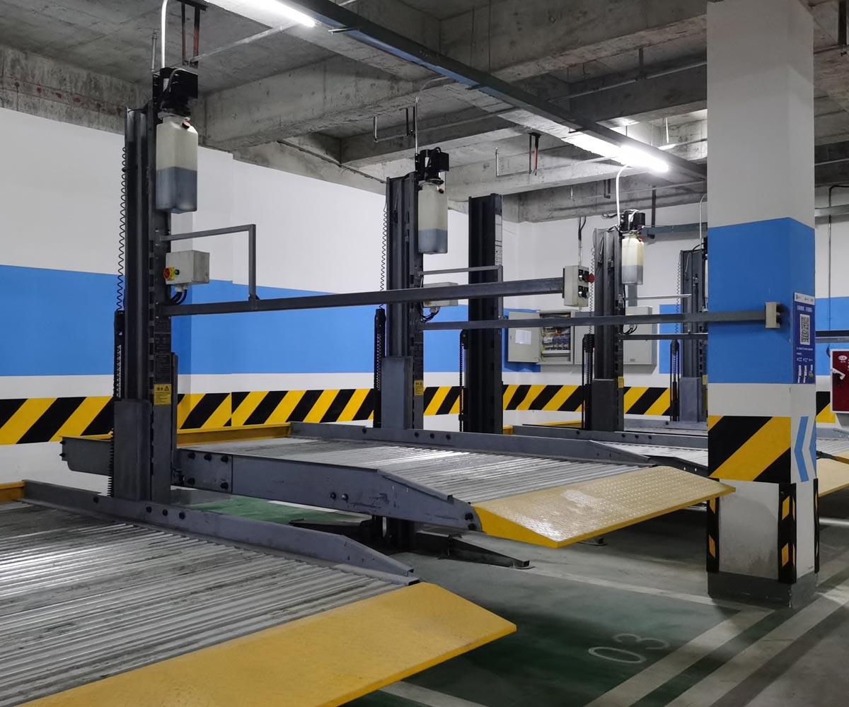 2层简易升降类机械立体停车设备