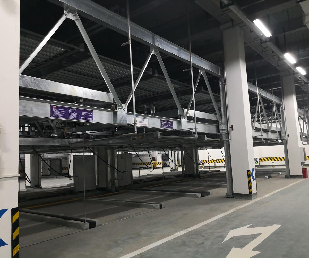 盈江PSH2二层升降横移式自动立体停车库