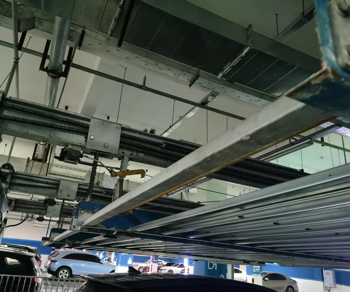 黄石港PSH2单列式二层升降横移自动立体停车库