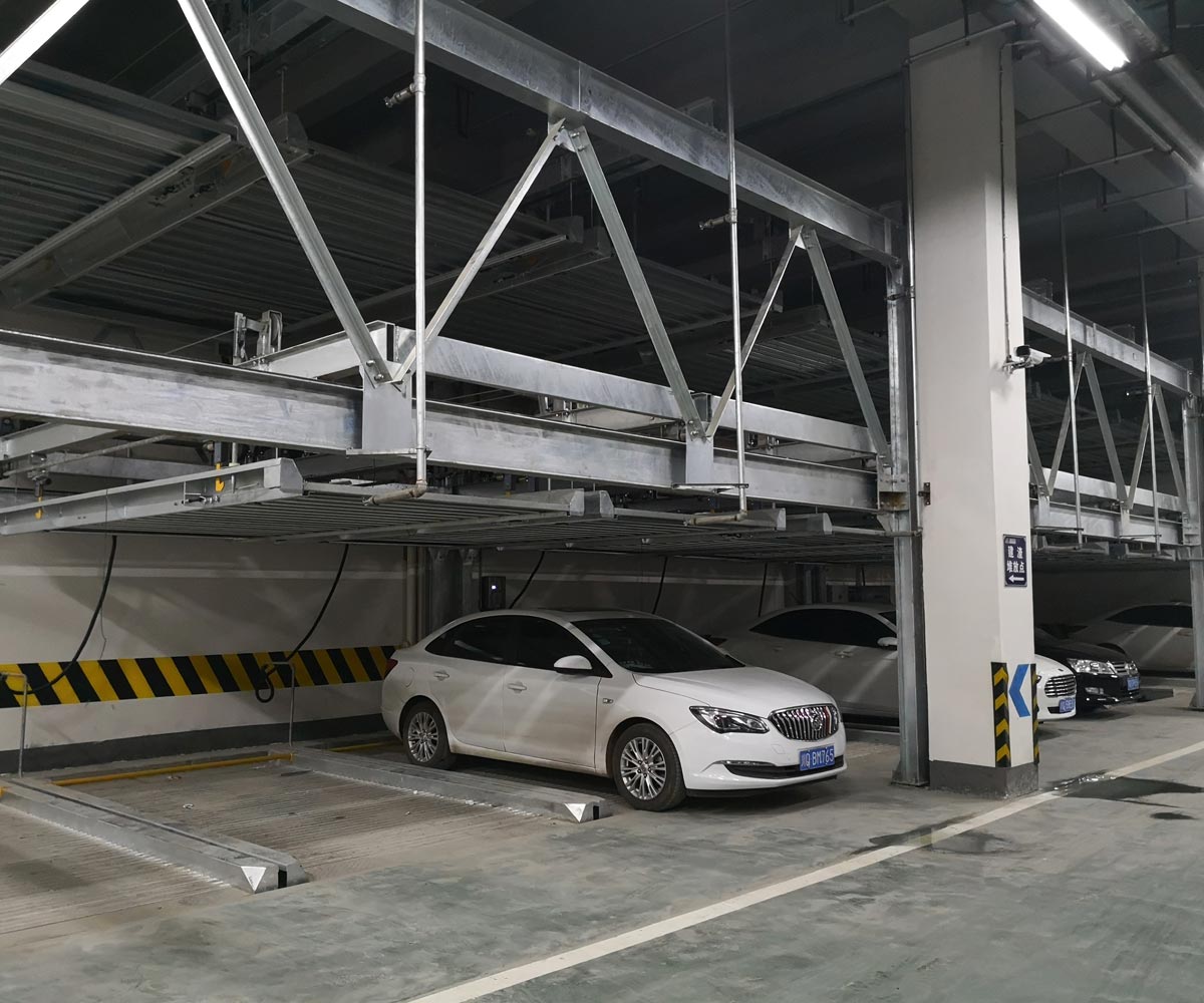 青川PSH4-D2四层带二层地坑式升降横移自动立体停车库