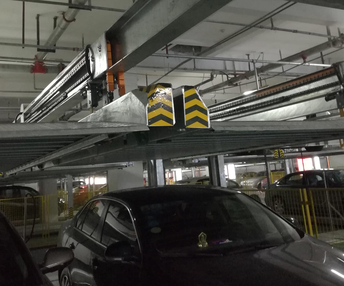 灵川PSH5-D1五层带一层地坑式升降横移自动立体停车库